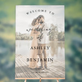 Mariage de bienvenue photo simple et élégant (Neutre)