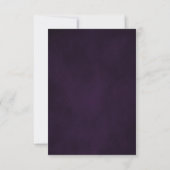 Mariage de Boho Floral de lavande violette RSVP (Dos)