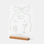 Mariage de boisson de signature verte de la main t (Angle)