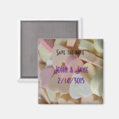 mariage de bonbons valentine sauver la date magnet (Recto/Verso)