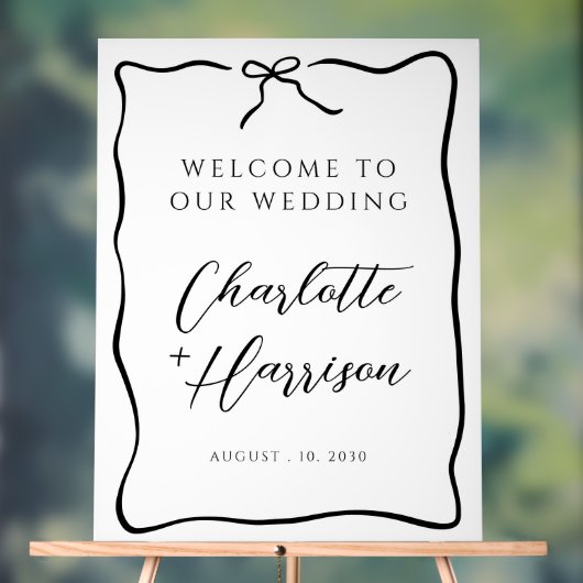 Mariage de bordure de script Whimsical (Neutre)