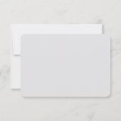 Mariage de bouquet de couleur or violet RSVP (Dos)