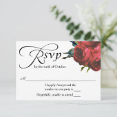 Mariage de Bouquet de Rose rouge RSVP (Debout devant)