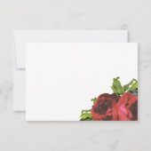 Mariage de Bouquet de Rose rouge RSVP (Dos)