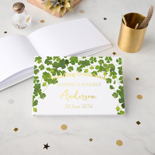 Mariage de bouquet Feuille de verdure (Recto ouvert)