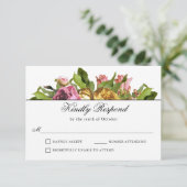 Mariage de bouquet rose floral RSVP (Debout devant)
