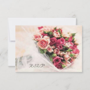 Mariage de bouquet rose RSVP
