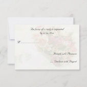 Mariage de bouquet rose RSVP (Dos)