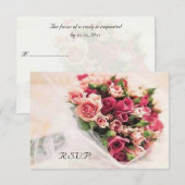 Mariage de bouquet rose RSVP (Devant / Derrière)