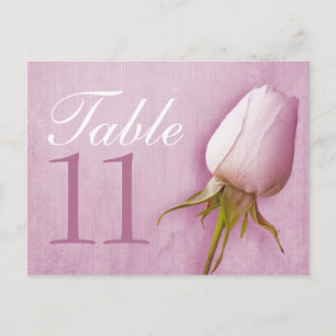 Mariage de bourgeon violet rose numéro de table 10