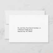 Mariage de Bourgogne Swirl RSVP (Dos)