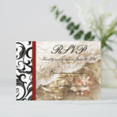 Mariage de Bourgogne Swirl RSVP (Debout devant)