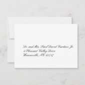 Mariage de Bourgogne Swirl RSVP (Dos)