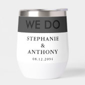 Mariage de BW moderne audacieux "We Do" | Nettoyer (Gauche)