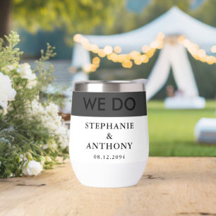 Mariage de BW moderne audacieux "We Do" Nettoyer