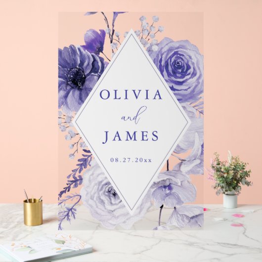 Mariage de cadre Floral Indigo (Mariage)