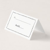 Mariage de cadre Whimsical noir et blanc simple (Front)