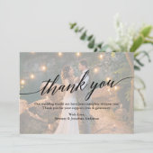 Mariage de calligraphie Carte de remerciements de  (Debout devant)