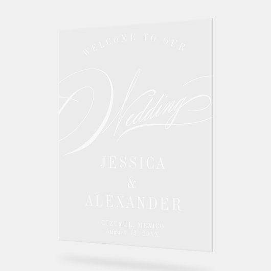 Mariage de calligraphie élégant (Angle)