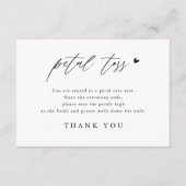 Mariage de calligraphie Envoi de cartes de visite (Devant)