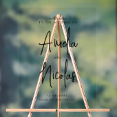 Mariage de calligraphie manuscrite noir Bienvenue (Neutre)