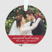 Mariage de calligraphie mariée et joyeuse Rouge (devant)