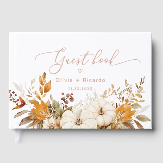 Mariage de calligraphie moderne automne (Recto)