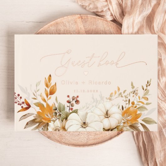 Mariage de calligraphie moderne automne