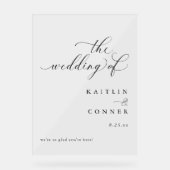 Mariage de calligraphie moderne élégante Affiche d (Recto)