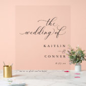 Mariage de calligraphie moderne élégante Affiche d (Mariage)