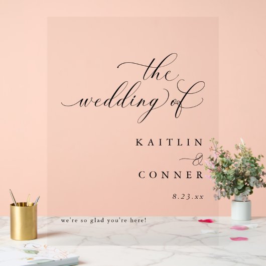 Mariage de calligraphie moderne élégante Affiche d (Mariage)