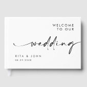 Mariage de calligraphie moderne Foil Guides (Recto)