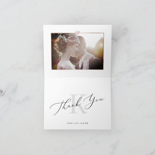 Mariage de calligraphie moderne Merci (Intérieur)