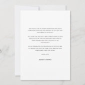 Mariage de calligraphie moderne Merci photo (Dos)