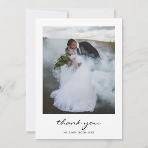 Mariage de calligraphie moderne Merci photo