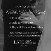 Mariage de calligraphie or moderne Numéro de table