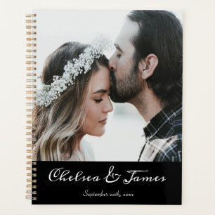 Mariage de calligraphie photo Black Elegant