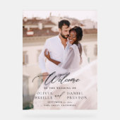 Mariage de calligraphie photo moderne élégant Bien (Recto)