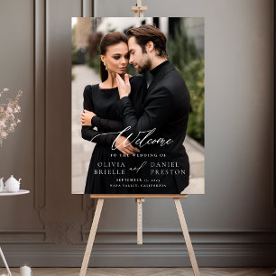 Mariage de calligraphie photo moderne élégant Bien