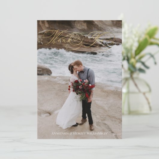 Mariage de calligraphie prospère Merci (Debout devant)