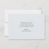 mariage de calligraphie simple carte de remercieme (Dos)