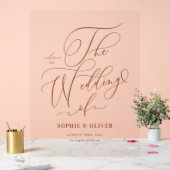 Mariage de calligraphie Whimsical Terracotta Bienv (Mariage)