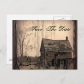 Mariage de campagne rustique occidental, carte de  (Devant / Derrière)