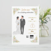 mariage de carte (Debout devant)