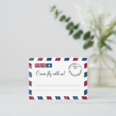 Mariage de carte de siège / Escort de l'avion bleu (Debout devant)