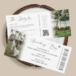 Mariage de carte d'embarquement de code QR de dest<br><div class="desc">Surprenez vos proches avec cette élégante invitation à l'apparence de carte d'embarquement,  avec vos photos personnalisées,  code QR et détails modifiables. Customisez facilement en cliquant sur l'option "personnaliser".</div>