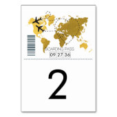 Mariage de carte d'embarquement de destination (Dos)