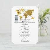 Mariage de carte d'embarquement de destination (Debout devant)