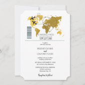 Mariage de carte d'embarquement de destination (Devant)