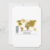 Mariage de carte d'embarquement de destination (Dos)